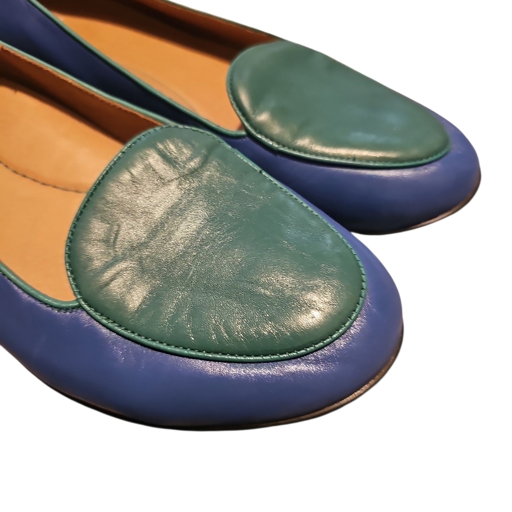 Dansko Women's 8.5/9 39EU Nastacia Nappa Leather Slip On Loafer Shoes Blue Green - Picture 6 of 7